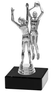 M34060 Basketball Pokal-Figur mit Marmorsockel inkl. Beschriftung | 16,9 cm