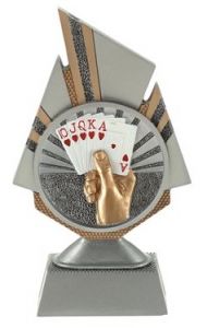 FG130.BL44 Skat - Poker Pokal inkl.Beschriftung | 3 Größen