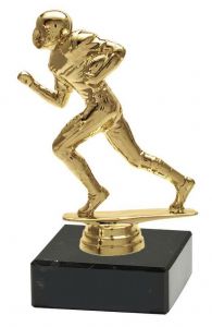 M34038 Football Pokal-Figur mit Marmorsockel inkl. Beschriftung | 17,6 cm