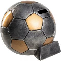 39374 Fußball Sparbüchse inkl. Beschriftung | 13,0 cm