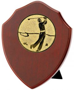 H100 Wappen-Holzausteller mit Emblem inkl. Beschriftung | 3 Größen