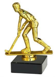 M34245 Hockey Pokal-Figur mit Marmorsockel inkl. Beschriftung | 10,0 cm