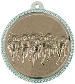 SME.004C Läufer Medaillen bronze 56 mm Ø inkl. Band | montiert