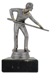M34078 Billard Pokal-Figur mit Marmorsockel inkl. Beschriftung | 12,2 cm
