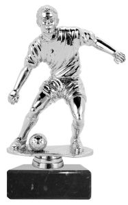 M34145 Fussball Pokal-Figur mit Marmorsockel inkl. Gravur | 23,7 cm