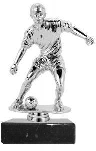 M34156 Fussball Pokal-Figur mit Marmorsockel inkl. Gravur | 18,5 cm