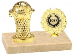 M654.029 Basketball Pokal inkl. Beschriftung | 10 x 12,5 cm