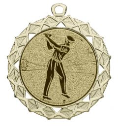 DI7003.287 Golf Medaille 70 mm Ø inkl. Band / Kordel | montiert