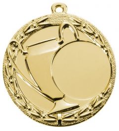 ME.021.01 Pokal Medaillen 50 mm Ø inkl. Emblem u. Band oder Kordel | montiert