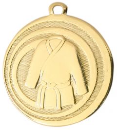 ME.093.SM Judo Medaille 45 mm Ø inkl. Band / Kordel | unmontiert