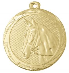 ME115 Pferde - Reitsport Medaille 45 mm Ø inkl. Kordel / Band | montiert