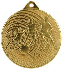 C3070 Fussball Medaille 70 mm Ø inkl. Band / Kordel | montiert