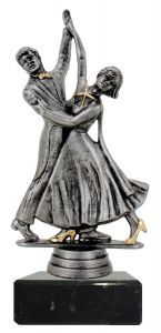 M8095 Tanz -Tanzsport Pokal-Figur mit Marmorsockel inkl.  Gravur | 17,2 cm