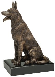 RE.154 Schäferhund Pokalfigur inkl. Beschriftung | 28,0 cm