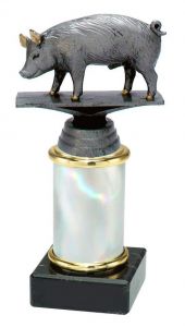 PP1337 Schwein Figur Trophäe Tierzucht Pokale inkl Gravur Pokal Landwirtschaft 