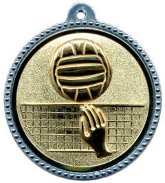 SME.029 Volleyball Medaillen 56 mm Ø inkl. Band / Kordel | montiert