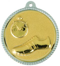 SME.011 Läufer Medaillen 56 mm Ø inkl. Band / Kordel | montiert