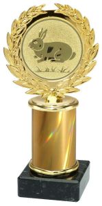900.01.266 Kaninchen Pokal inkl. Beschriftung | Serie 3 Stck.