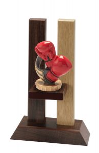 H330FX016 Boxsport - Boxer Holz-Pokal inkl. Beschriftung | 3 Größen