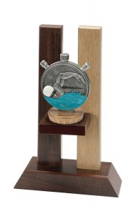 H330FX023 Schwimm - Schwimmer Holz-Pokal inkl. Beschriftung | 3 Größen
