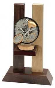 H330FX030 Radsport Holz-Pokal inkl. Beschriftung | 3 Größen