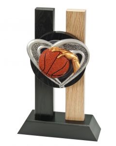 H340.2511 Basketball Holz-Pokal Bodensee inkl. Beschriftung | 3 Größen