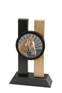H340.009 Reitsport - Pferde Holz-Pokal inkl. Beschriftung | 3 Größen