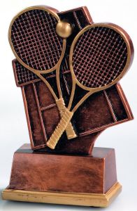 36878 Tennis Kunstharzpokal inkl. Beschriftung | 8,0 cm