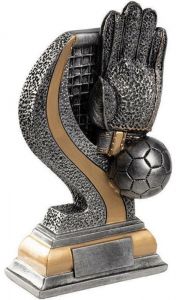 38562 Fussball - Torhüter Pokalfigur inkl. Beschriftung | 16,0 cm