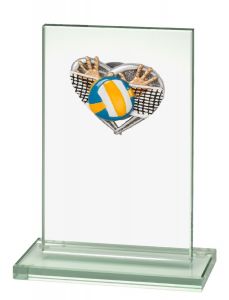 W511.2527 Volleyball Glaspokal inkl. Beschriftung | 100x150 mm