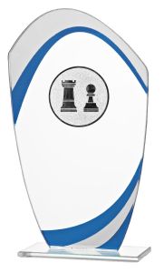 W550.09.301 Schach Glaspokal inkl. Beschriftung | 3 Größen