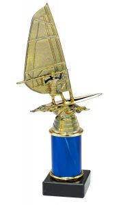9.09.34508 Windsurfer Pokal Trophäe inkl. Beschriftung | 24,3 cm